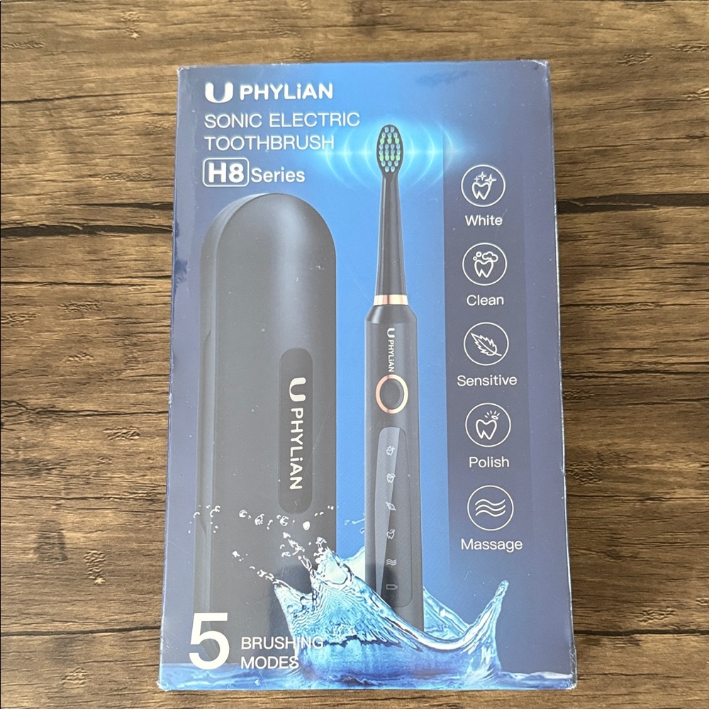 Phylian Sonic Electric Toothbrush - Black